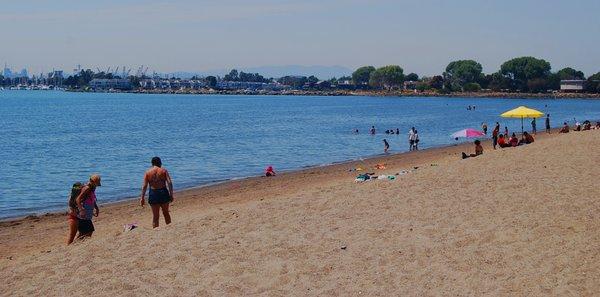 Alameda Beach across the street from Crown Bay Nursing and Rehabilitation Center