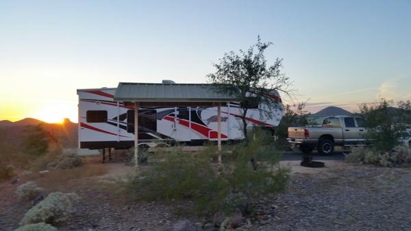 Set up in the camp site out at Lake Pleasant, great first trip out.