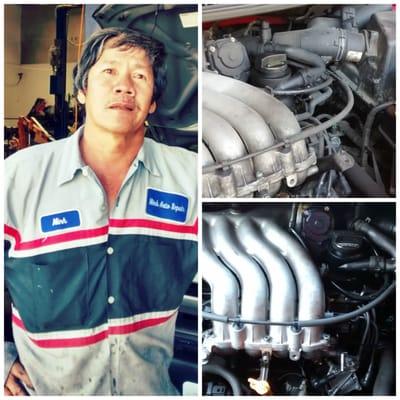 Thanks Minh for not just fixing my car but cleaning the engine as well. :)