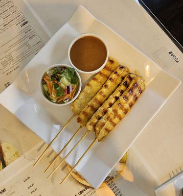 Chicken Satay ($9.95) 11/1/2024