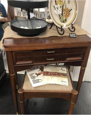 Antique sewing cabinet