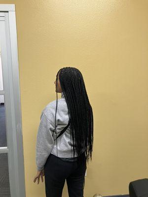 Long single braids