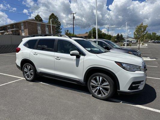 The car we picked up from Tyler at Placer Subaru.