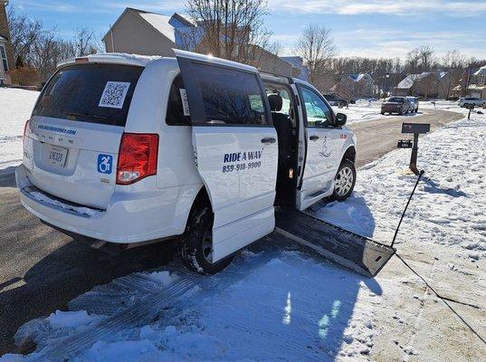 Wheelchair accessible transportation in snow and severe weather