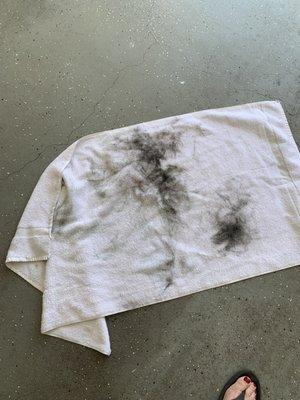 Towel I used to clean ... much more dirt on other side too