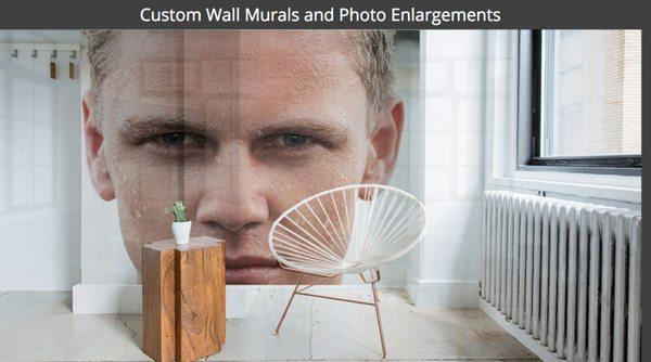 Get the wow factor with a custom wall mural using your favorite image.