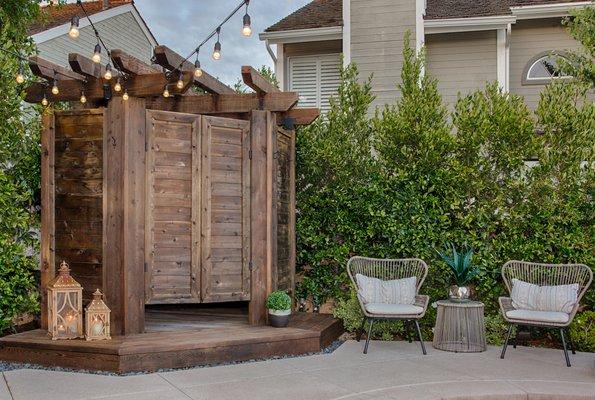 Outdoor custom shower