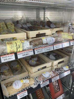 I have never seen such a selection of salami, prosciutto and sausages from around the world.