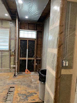 Vent installation and drywall