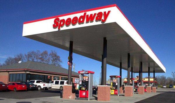 Speedway Gas Station Stock Photo