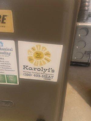 Karolyi's Heating, Cooling & Refrigeration