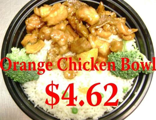 orange chicken bowl