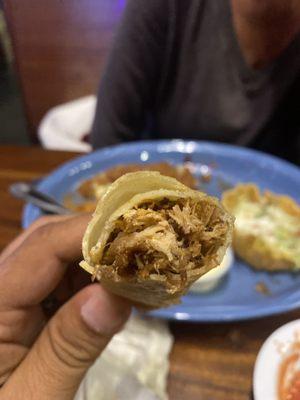 Stuffed steak Taquitos