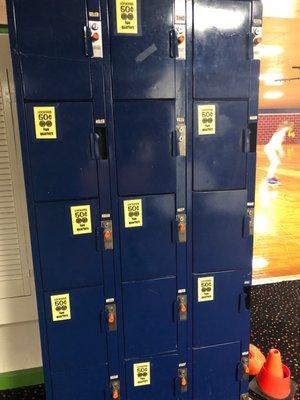 Lockers 50¢