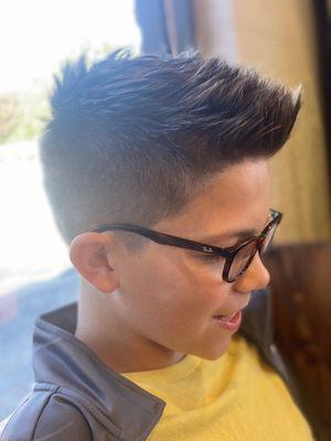 Boy's hair cut