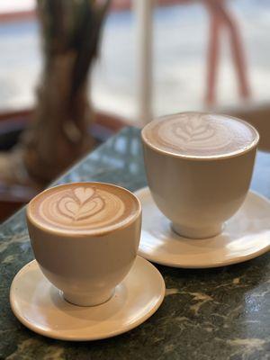 8 oz. Cappucino and Spanish latte