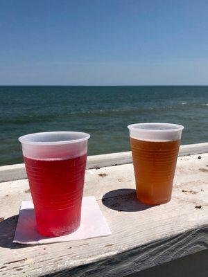 Beer and ocean