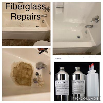 Fiberglass repair workin El Monte, Ca.