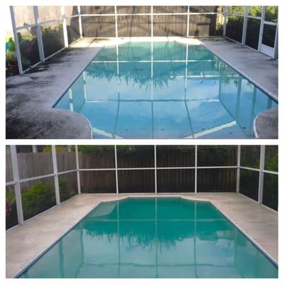 Pool deck transformation