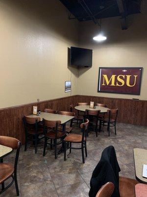 Reserve seating area in Jason's Deli in Wichita Falls, Texas.