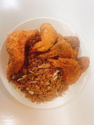 Chicken wing with Pork Fried Rice