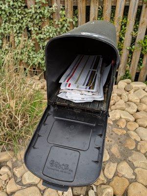 Scorecards in mailbox at 11 tee.