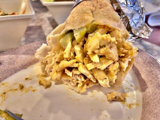 Arabic Chicken Shawarma Wrap