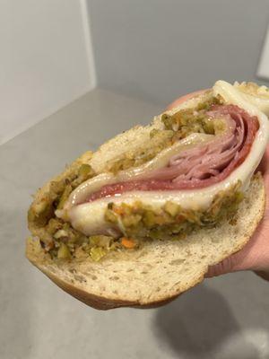 Muffaletta - SO GOOD! $12 Fat Tuesday special