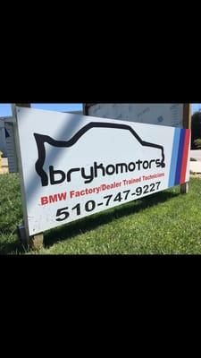 BRYKO Motors signage and info.