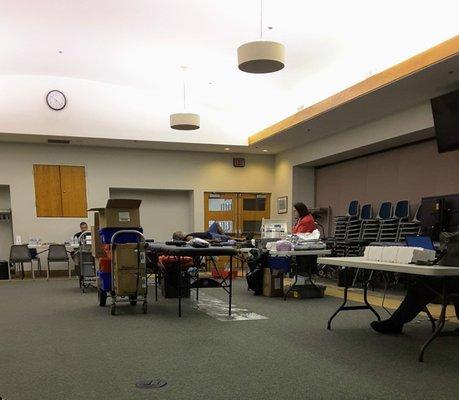 Red Cross blood drive.