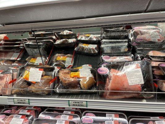 A recipe for US Senate Bean Soup called for ham hocks... we found them here! A favorite local store.