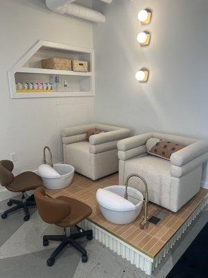 Pedicure area