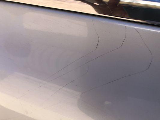 Scratches from car wash