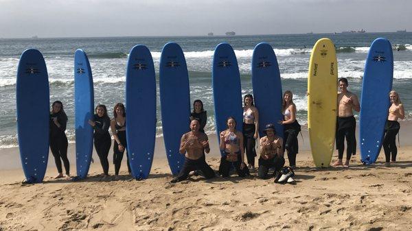 Our instructors made it happen today! We welcome Christine August, Surfer/Instructor she is the daughter of Legendary Robert August.