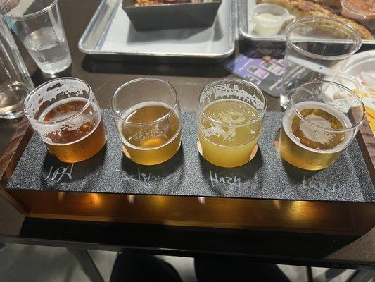 American IPA, Belgium blonde, hazy IPA, American lager