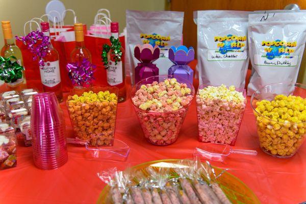 A Popcorn Bar for. Baby shower