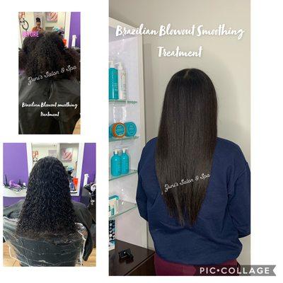 Brazilian Blowout smoothing treatment