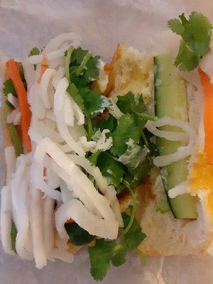 Tofu Bahn-Mi sandwich