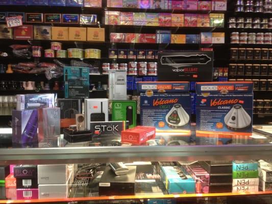 Large selection of vaporizers