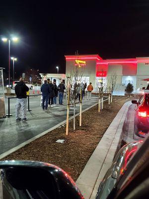 People standing in line