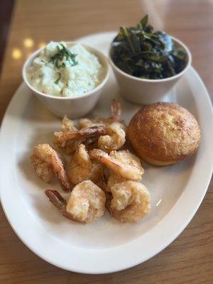 Fried jumbo shrimp meal