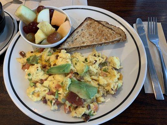 Anaheim Scrambler with fruit!!!