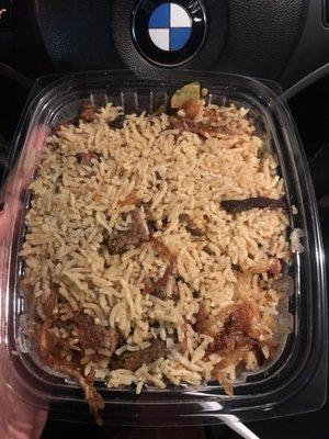 Beef biryani