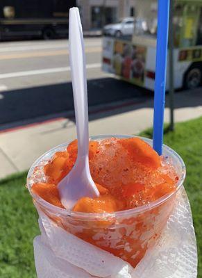 Mango slush with Tajín