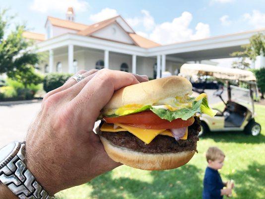 Triple Crown Country Club had delicious grilled cheeseburgers on July 4th!