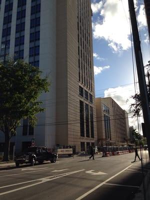 Construction of the new Broward county courthouse.