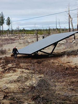 Large ground mounted solar system.