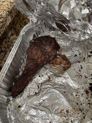 Getting ready to eat this tomahawk steak.