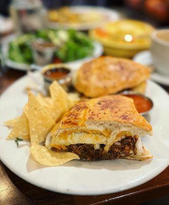 Leo's Torta - full of tender, delicious birria!! Loved it!