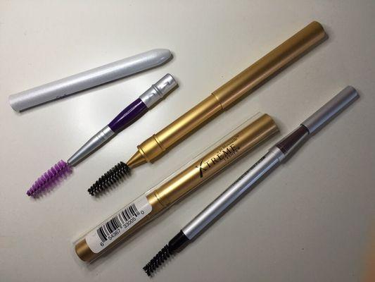 Lash tools such as these types of brushes will be given to you with your first full set of Lash Extensions